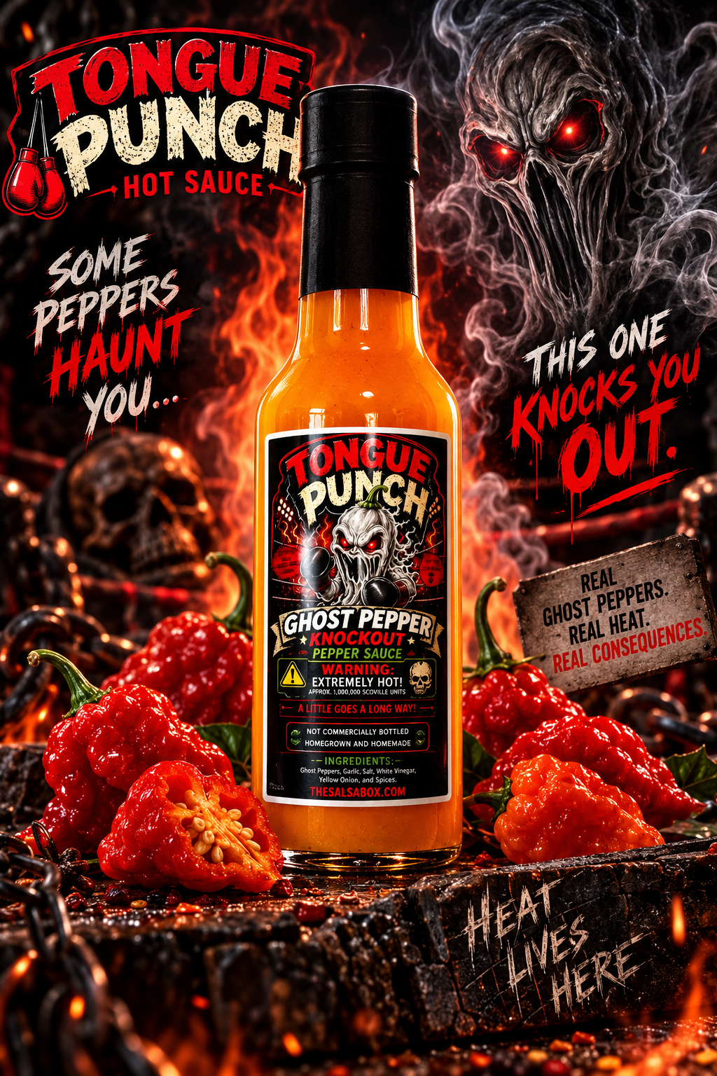 Ghost Pepper Knockout Bottle