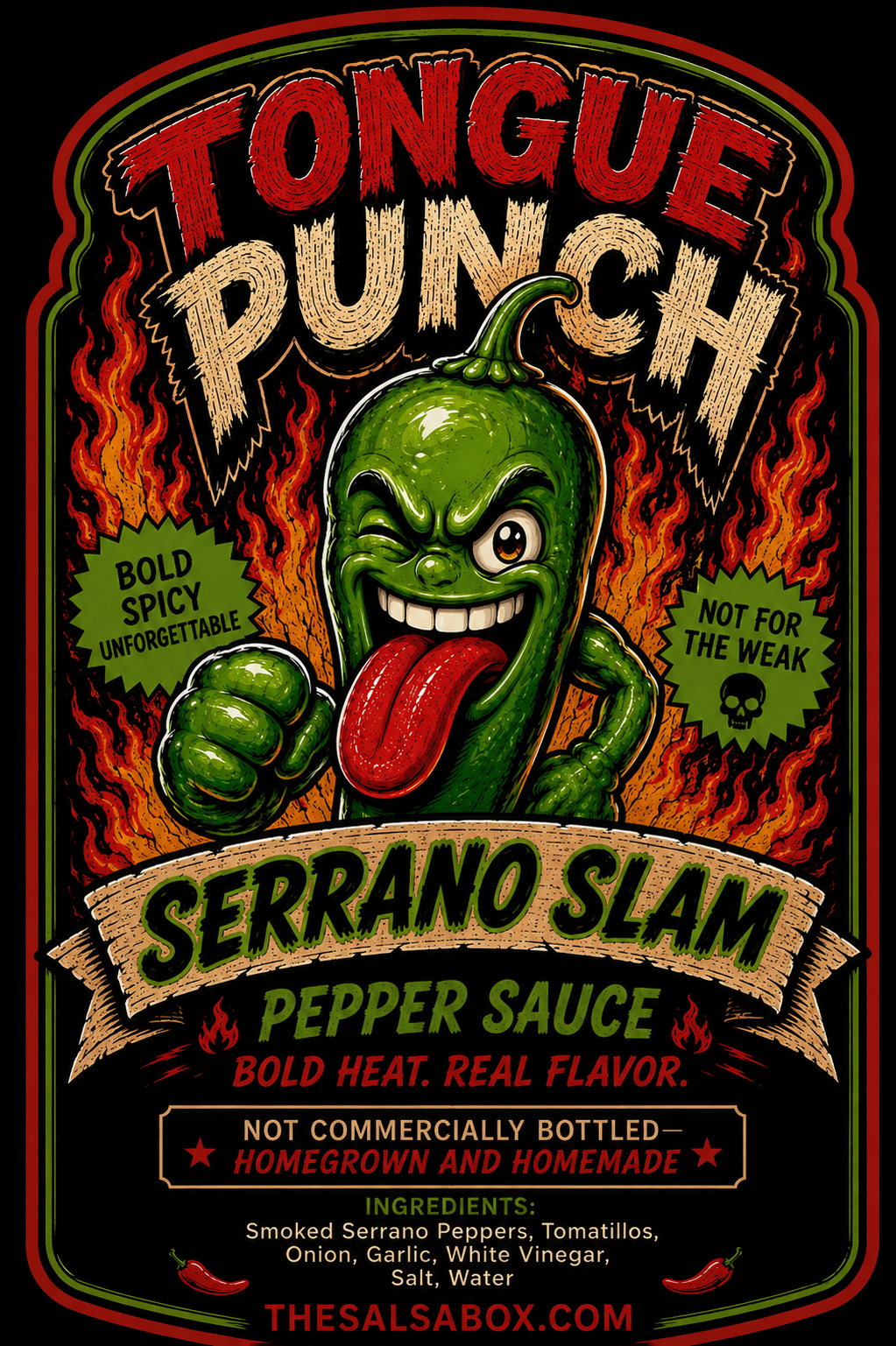 Serrano Slam Label