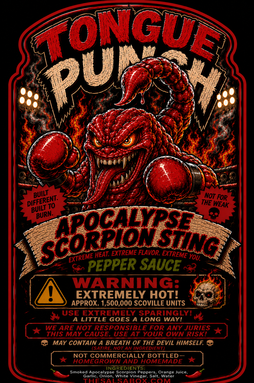 Apocalypse Scorpion Sting Label