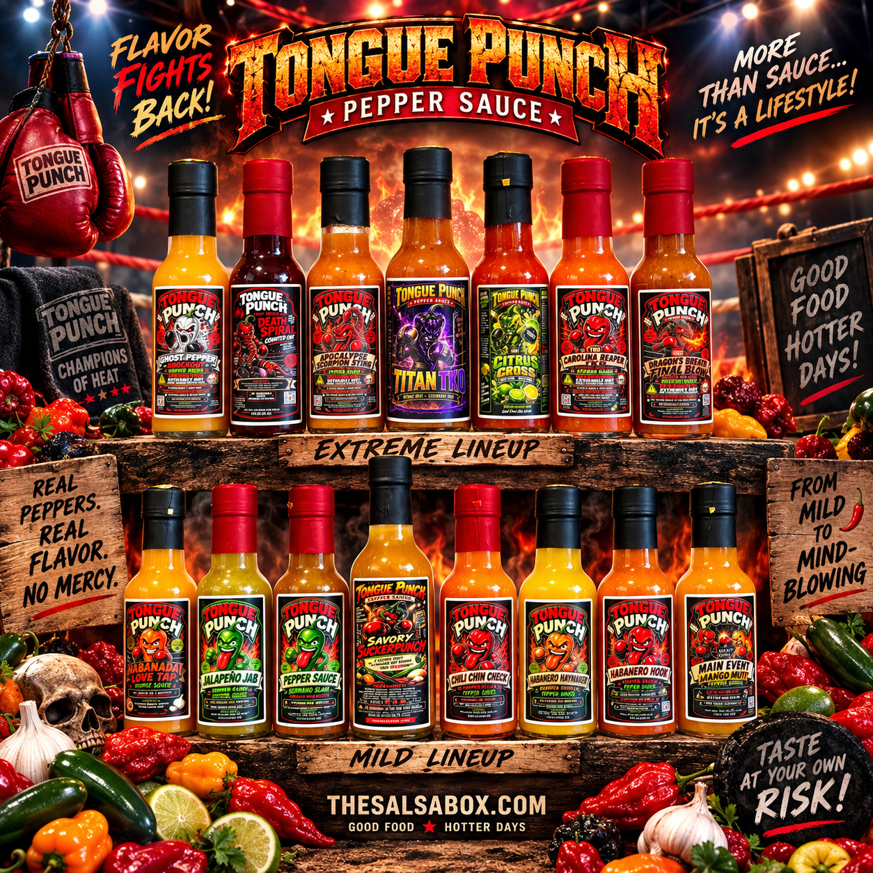 Tongue Punch Mascot